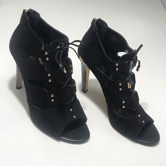 ISOLA Leather Cage Peep Toe Heels - Picture 1 of 9